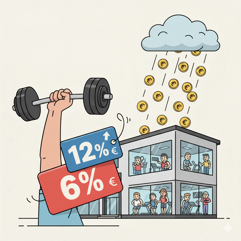 Hoe je fitnessclub voorbereiden op de BTW-verhoging van 6% naar 12%, én hoe je prijzen verhoogt zonder klanten te verliezen
